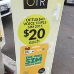 Optus $40 Starter SIM $20 at On The Run (SA)