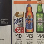 Cass Fresh Beer 6 Pack $10 (50% off) @ First Choice