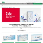 $50 off When Spend $149 or More on Contact Lenses + Free Shipping @Specsavers