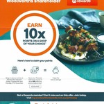 Woolworths 10x Points on a Single Shop [In-store & Online]