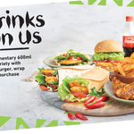 Complimentary 600ml Coke Variety with ​Every Burger, Wrap or Pita Purchase @ Nando's (PERi Perks Members)