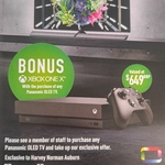 Panasonic 55" OLED TV, XBOX One X, Delivery, Wall Bracket, Wall Install + $150 Gift Card - $2795 ($2695 with AmEx)@HN Auburn NSW