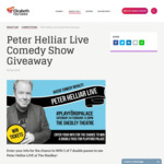 Win 1 of 7 Double Passes to See Peter Helliar Live at The Shedley Theatre in Elizabeth, South Australia on February 24
