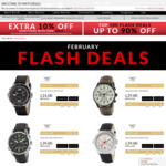 Top 100 Flash Deals @ Watches2U: up to 90% off Free Worldwide Delivery from UK