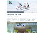 30% off Lacoste VIP Sale