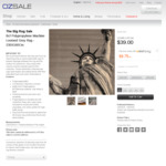 Statue of Liberty Large Rug 230cm X 160cm - $39 Delivered @ OzSale