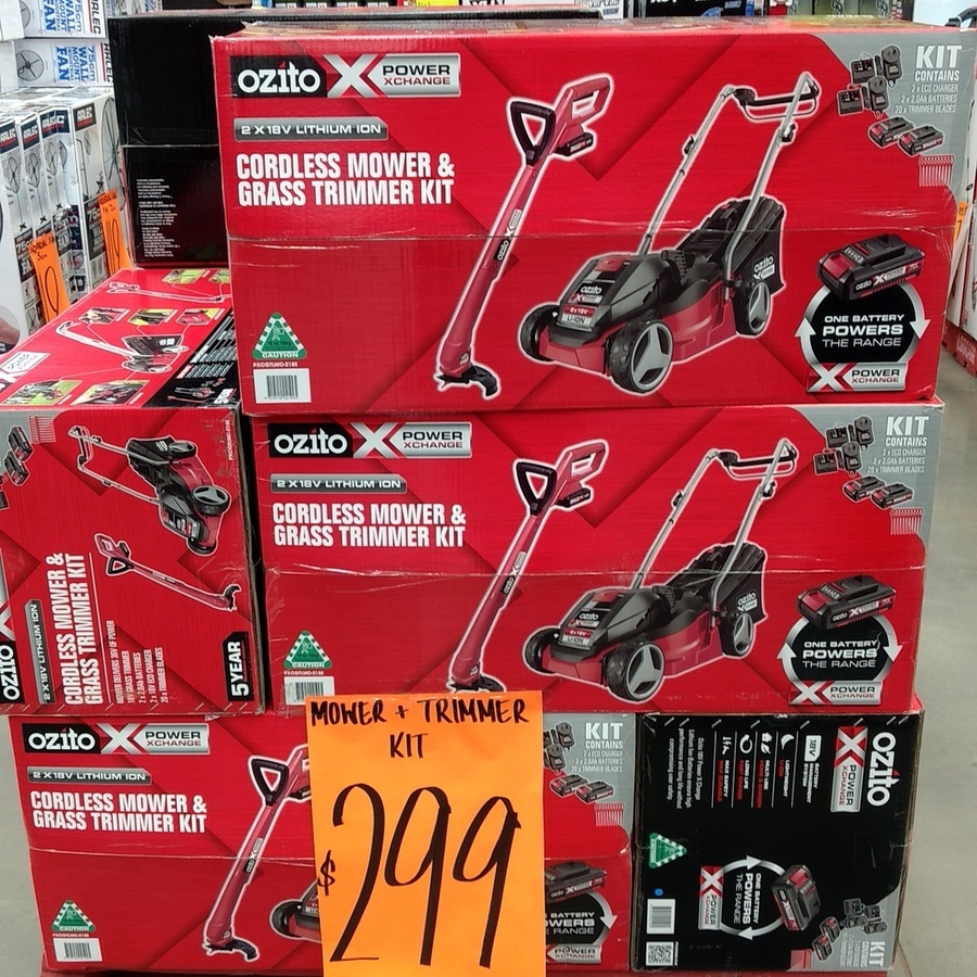 Bunnings ozito cordless mower hot sale