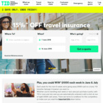 15% off Travel Insurance @ TID (Travel Insurance Direct)