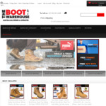 10% off All Footwear at The Boot Warehouse
