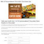 Win 1 of 10 Personalised Chocolab Chocolate Bars Worth $24 from Seven Network