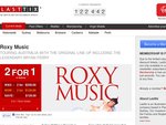 2 for 1 tickets to Roxy Music. NSW. QLD.VIC. From 25 Feb  03 March. From $84
