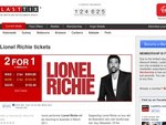 2 for 1 tickets to Lionel Richie in Melbourne. Save $152.40. Weds 30 March only