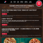 [Geelong, VIC] Customer Appreciation Weekend $3.95 Pizzas @ Domino's