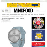 Win a Garmin Vivomove HR Hybrid Smartwatch Worth $299 from MiNDFOOD