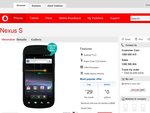 Nexus S $0 on $29 Cap for 24 Months on Vodafone