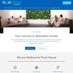 [VIC] 50% off Floats July 24 at Melbourne Float House, Kilsyth South (Membership Req.)