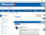 Officeworks Webcams $8.60 - $17 clearance (shipping not included in price)