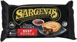 ½ Price Sargents Premium Chunky Pies 700g $4.25, Majans Bhuja Mix 130g-200g Varieties $1.92 @ Woolworths