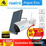 Reolink Argus Eco Battery Powered IP Outdoor/Indoor Wi-Fi Camera $98.99 (with Solar Panel $133.73) Delivered fromA1_electric_toy