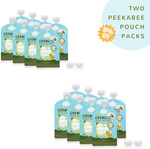 Reusable Food Pouches (for Baby Puree, Yoghurt, Smoothies) - 2x 8-Pack $45 (Normally $59.94) + $10 Delivery @ Peekabee
