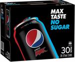 Pepsi Max 30 x 375ml Pack $14 + Delivery ($0 with Prime/ $39 Spend) @ Amazon AU
