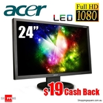 Acer V243HLBD 24" Widescreen LED Monitor - $129 After Cashback