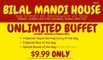 [VIC] Unlimited Buffet $9.99 (Mon - Fri 5PM - 11PM, Weekends 12PM - 3PM) @ Bilal Mandi House