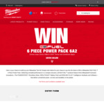 Win a Milwaukee M18 Fuel 6-Piece Power Pack 6A2 from Milwaukee