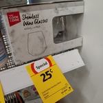Stemless 400ml Wine Glass 4 Pack $0.25 (Was $15) @ Coles