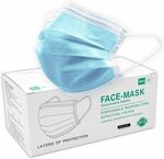 "William Klein" 50 PCS Face Mask 3 Ply $15.30 + Delivery ($0 with Prime/ $39 Spend) @ William Klein Amazon AU