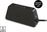 6-Way Surge Protector Powerboard With Four USB-A Ports & One 15W USB-C Port $29.99 @ ALDI