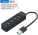 ORICO 4 Port USB 3.0 HUB with Type C Power Supply Port for PC Laptop Computer Accessories, A$7/US$5 Delivered @ GearBest