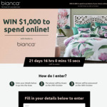 Win $1,000 Worth of Bedding Products from Bianca October Competition