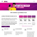 50% off SIM Only Mobile Plans for The First 3 Months for New Customers @ TPG