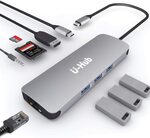 6 in 1 USB C Hub $27.74, 9 in 1 USB C Hub $42.79 + Delivery ($0 Prime/ $39 Spend) @ U-ROK via Amazon AU