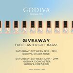 [VIC] Free Easter Gift Bag in-Store @ Godiva Chadstone, Doncaster, Emporium