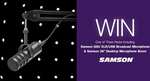 Win 1 of 3 Samson Q9U Mic & MBA38 Boom Arm Packs Worth $498 from Store DJ