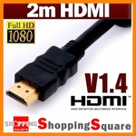 $3.95 Now - 2M HDMI Cable v1.4 High Speed 3D with Ethernet HEC Gold Plated