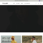 20% off Hats + $15 Flat Shipping @ Tilley