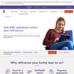 Get $4000 Cashback When You Refinance (Min Loan $250,000 & LVR up to 80%) @ Bank of Melbourne