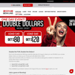 Double Arcade Credit: Load $40 Get $80 Credit, Load $60 Get $120 Credit @ Zone Bowling (in-Store Only)
