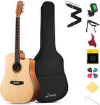 Donner DAD-140C Cutaway 41 Inch Acoustic Guitar Beginner Kit (+ Bonus Gift) $89.99 Shipped @ Donner Music (Hong Kong)