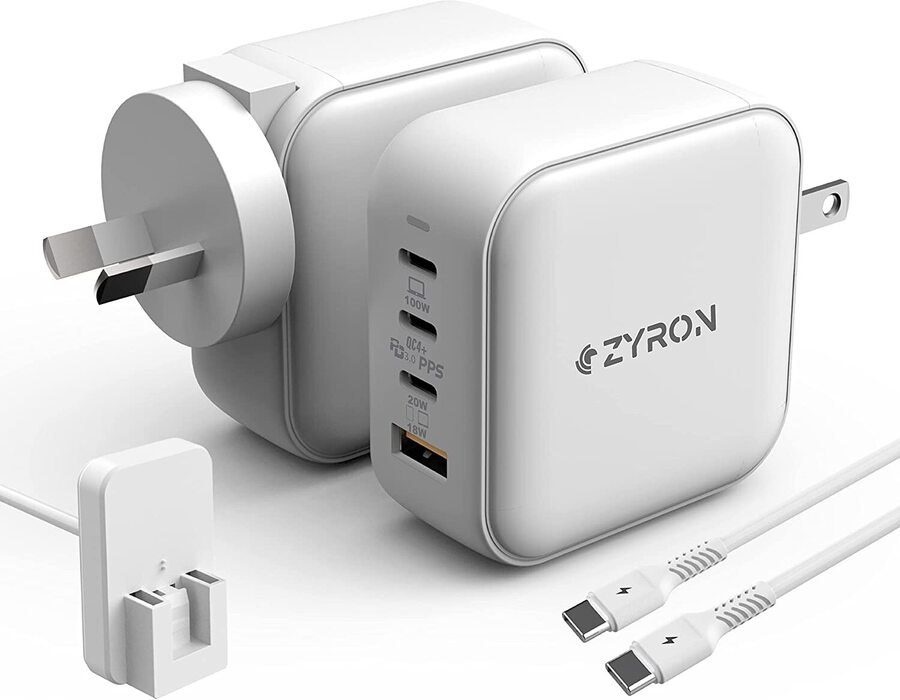 Zyron Powerpod 100W GaN 2 Charger 4-Port PD 3.0 QC4 $69.99 Delivered ...