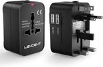 LENCENT Universal Travel Adaptor $17.99 + Delivery ($0 with Prime or $39 Spend) @ LENCENT Amazon AU