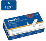 50% off Flowflex COVID-19 RAT (Nasal Swab) 5-Pack $37.00 ($7.40 Per Test) & Free Express Post @ Hear for Less