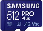 Samsung PRO Plus 512GB microSDXC V30 UHS-I Memory Card & Adapter $68.35 Delivered @ Amazon AU