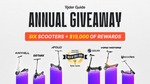 Win 1 of 6 Electric Scooters from Rider Guide