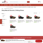 Merrell Mens & Womens Deverta 2 Hiking Shoes $99.95 (RRP $179.95) + Shipping @ Brand House Direct