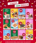 Krispy Kreme: 12 Deals in August ($20 Celebration Dozen at 7-11, $3 Shake, etc) @ Krispy Kreme