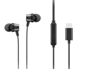 Lenovo USB C Wired In Ear Headphones With In Line Mic 13.50